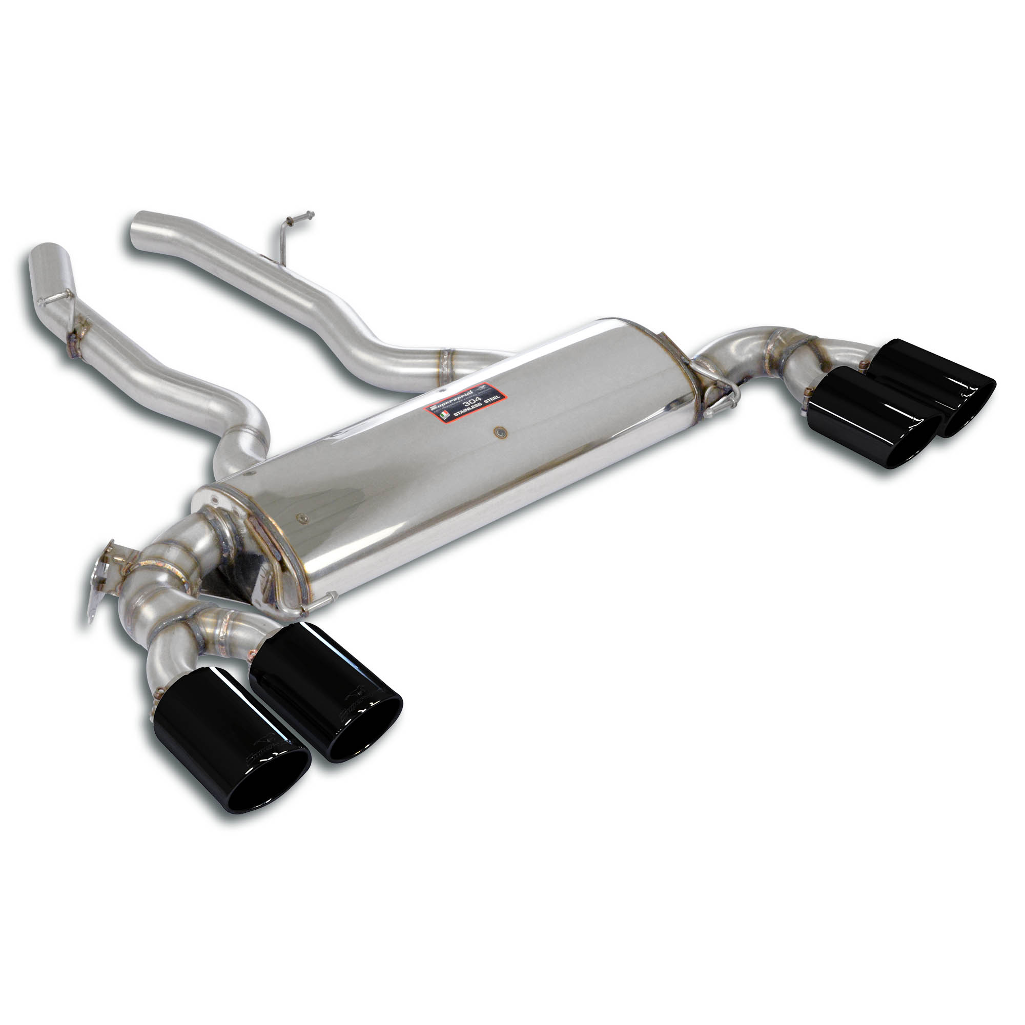 Rear exhaust Gun Metal Grey Right OO100 - Left OO100 with valve